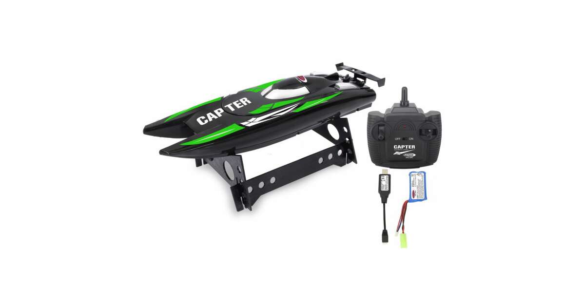 Jamara Capter Speedboot 2,4 GHz - RC Boot, Ca. 20 Km/u, 2 Motoren, Veiligheidsschakeling Rc Boot 26cc