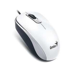 Mouse USB albă Genius DX-110 vedere unghiulară - Genius Mouse