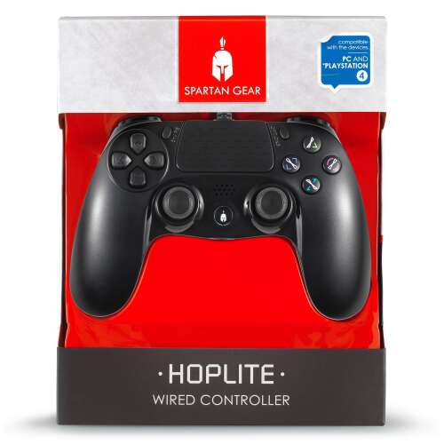 Spartan Gear - Hoplite Wired Controller Negru (PS4)