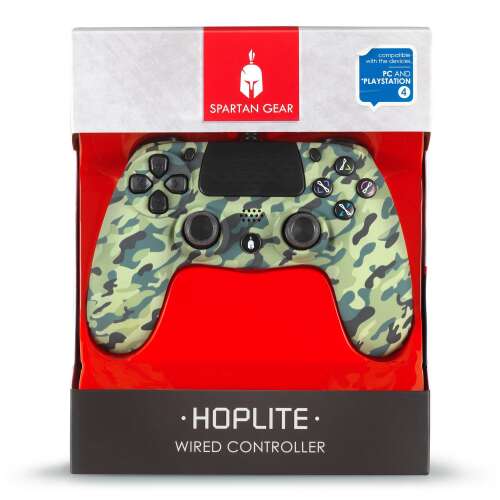 Spartan Gear - Hoplite Wired Controller Grünes Tarnmuster (PS4)