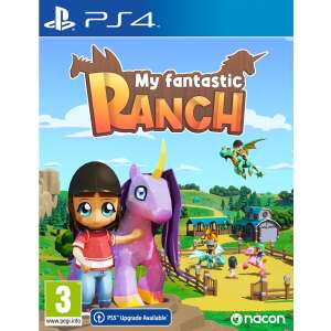 My Fantastic Ranch Deluxe Version PS4 játék borítója, amin egy lány és egy egyszarvú látható - Nacon