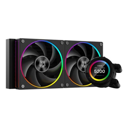 Cooler CPU AIO ID-Cooling Space SL240 cu ecran LCD și ventilatoare RGB