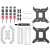 ID-Cooling Space SL240 WHITE CPU water cooler mounting kit, includes screws, brackets, and thermal paste