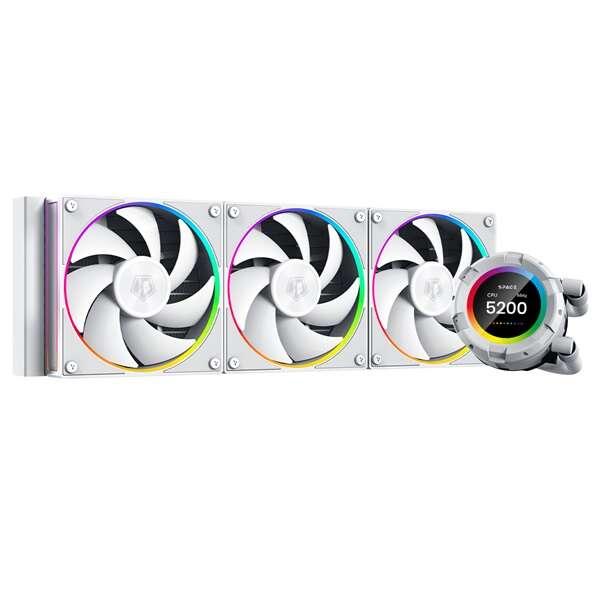 ID-Cooling CPU Water Cooler - Space SL360 WHITE (25dB; max. 132,5...
