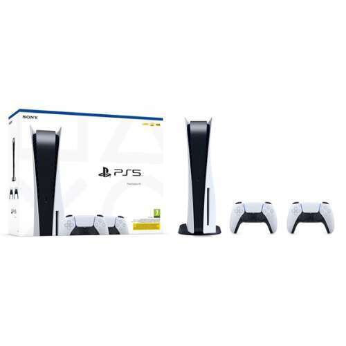 Sony PlayStation®5 825GB játékkonzol + két darab DualSense™ vezeték nélküli kontroller