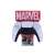 Marvel Ikon Charging Station with LED light, featuring Marvel comic book characters, for PS5 and Xbox controllers and mobile phones, showing a PS5 controller being charged