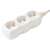 HOME NV 3/WH 3-way power strip, white