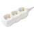 HOME NV 3/WH 3-way power strip, white