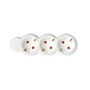 Listwa zasilająca HOME NV z 3 gniazdami i kablem 1,5m, biała - Home by Somogyi