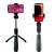 Schwarzer XO SS08 Bluetooth Selfie-Stick Stativ mit Telefonhalterung