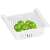 Springos refrigerator organizer, white, plastic, pull-out, expandable, for fridge, with lemons