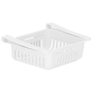 Organizator pentru frigider Springos, alb, plastic, extensibil, pentru frigider - Accesorii pentru frigider