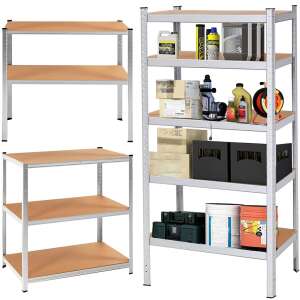 Springos Shelving system with MDF shelves - 5 levels 150x75x30 cm