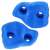 Two blue Springos climbing holds