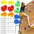 Springos climbing holds set with hardware and child climbing on a wall