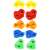 Springos climbing holds set, various colors