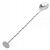 Stainless steel bar spoon with twisted handle