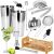 Springos cocktail shaker set with accessories and bamboo stand, mojito example