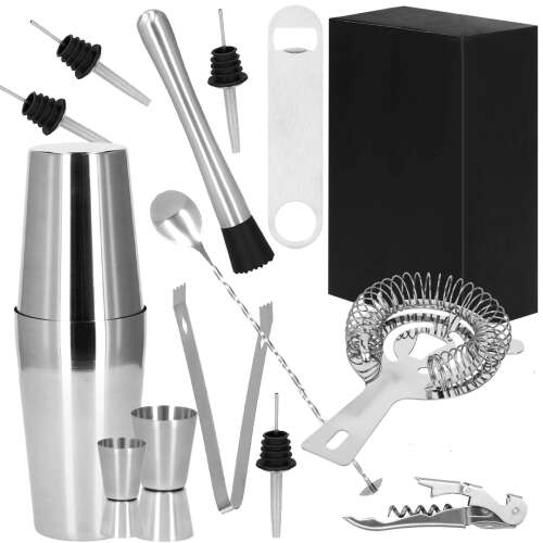 Springos 14 részes rozsdamentes acél bármixer készlet 73305125
