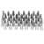 Set of 48 stainless steel cake decorating tips