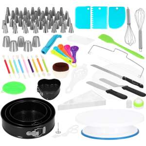 Springos 345-piece complete cake decorating tools set - Pastry decorating tool