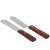 Set of 2 cake decorating spatulas with wooden handles