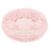 Springos pink plush donut dog bed S size 60cm
