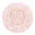 Top view of Springos pink plush donut dog bed S size 60cm