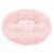Springos pink plush donut dog bed S size 60cm