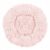 Top view of Springos pink plush donut dog bed S size 60cm