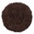 Top view of Springos brown plush dog bed XXS 40cm
