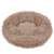 Springos brown round dog bed, 40 cm diameter