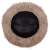 Springos brown round dog bed with non-slip bottom, 40 cm diameter