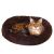 Cat in Springos brown plush cat bed XS size