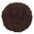 Top view of Springos brown plush dog bed XS size