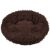 Springos brown plush donut dog bed XS size