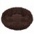 Springos brown plush donut dog bed XS size