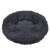 Gray Springos round pet bed