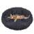 Cat sleeping in a gray Springos round pet bed