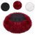 Springos XXS bordo plush dog bed features: non-slip, plush, filling
