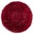Top view of Springos Plush Donut Dog Bed, Burgundy