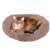 Brown Springos round pet bed with cat sleeping in it
