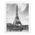 Springos white picture frame with Eiffel Tower photo