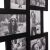 Close-up of Springos black multi photo frame for 14 photos