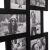 Close-up of Springos black multi photo frame for 14 photos
