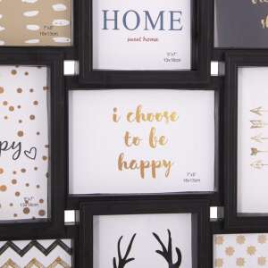Springos 18 photo collage frame, black, with different sized frames for photos - Picture Frame
