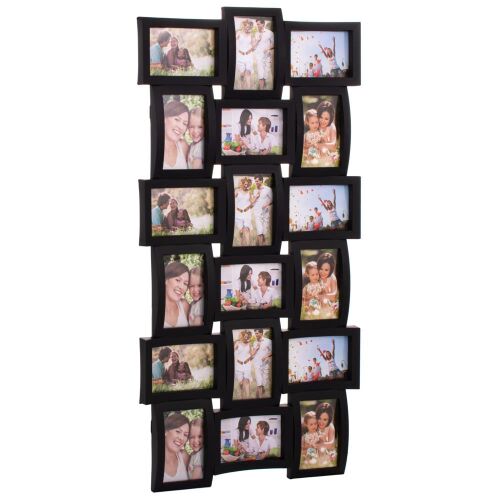 Springos čierny multifotorámik na 18 fotografií