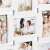 Springos 18 photo collage frame, white, for 9x14cm pictures