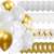 Springos balloon decoration set - 50 pieces, featuring gold, white, and confetti balloons