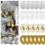 Springos balloon decoration set - 50 pieces, featuring gold, white, and confetti balloons